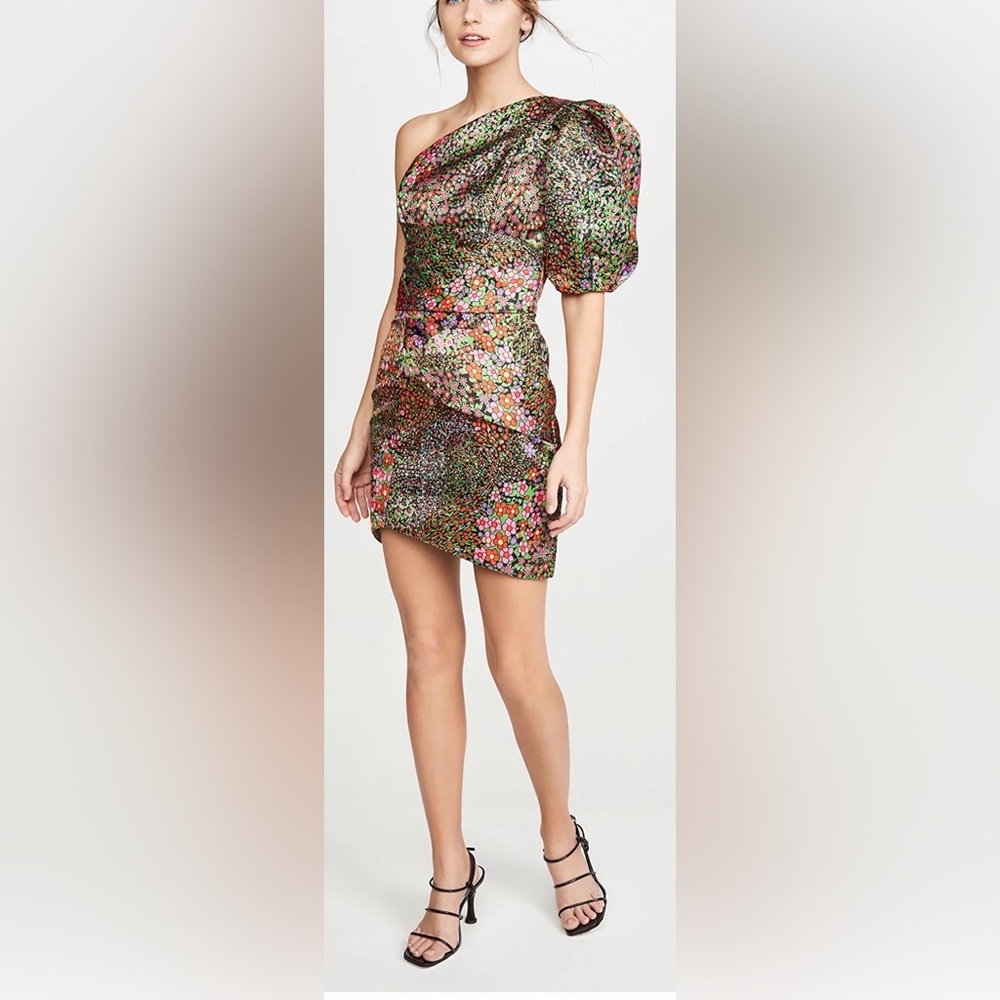 IORANE Floral One Shoulder Mini Dress- NEW